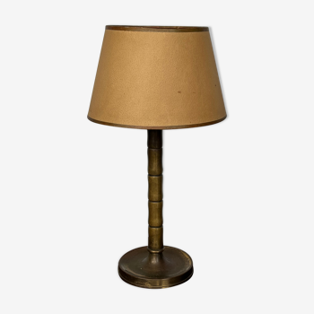 Bamboo brass lamp from the 50s