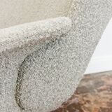 Customizable Large Plywood Swivel Lounge Chair, 1970s,