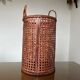 Canning rattan office paper basket 70s