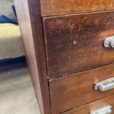 Vintage deep industrial chest of drawers, sideboard, dresser