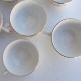 Lot 10 cups + saucers sarreguemines
