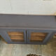 Midnight blue display cabinet