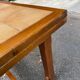 Farmhouse style solid wood and tile kitchen dining table