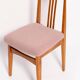 Powder pink boucle chair from the mid-century by M. Zielinski, Europe, 1960s.