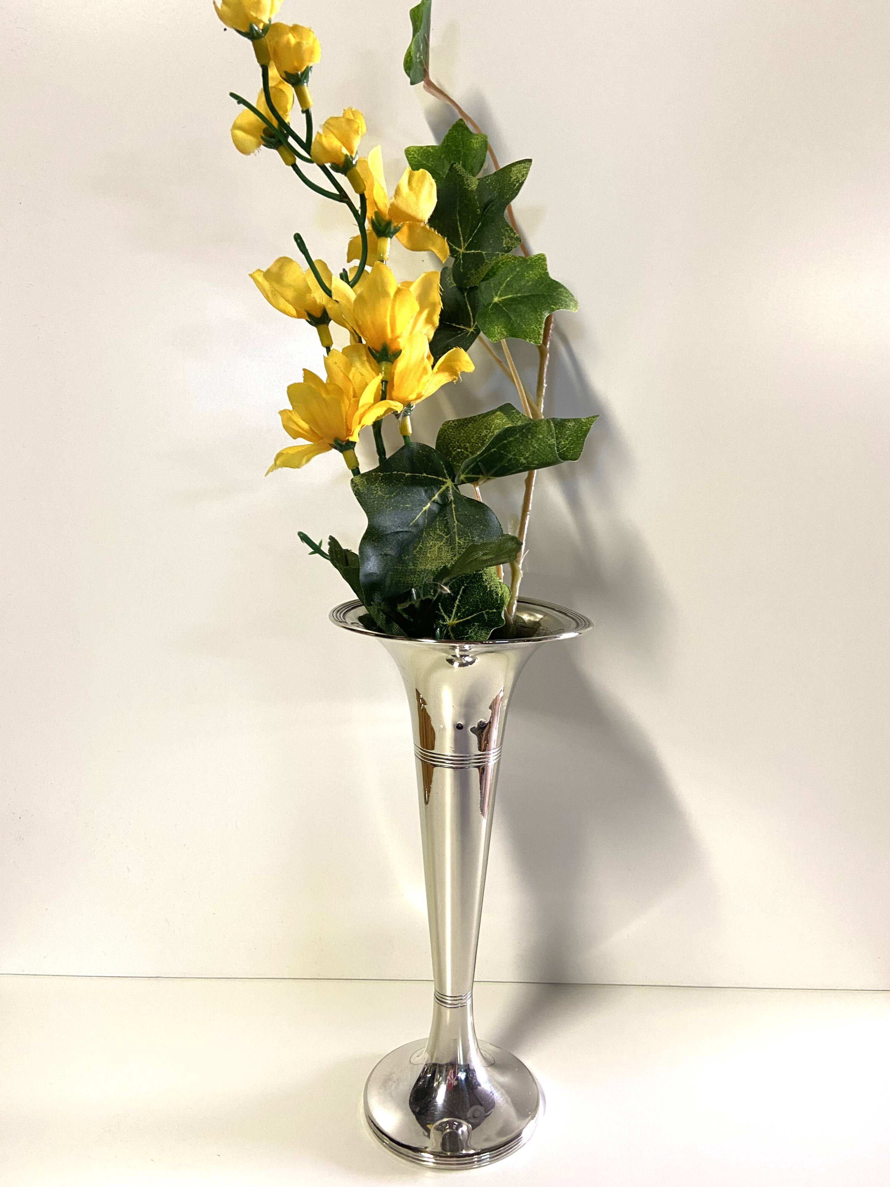 Lots of Small Antique Soliflore Vases Brass & Silver-Plated Bronze WMF Art Dec