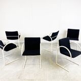 Postmodern cirkel dining chairs by Metaform, 1980s, Set of 6