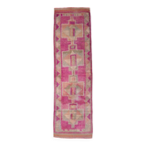3x10 Persian Pink & Beige Oriental Vintage Runner Rug, 87x302Cm