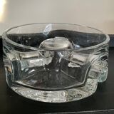 Empty vintage pocket molded glass 70s