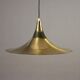 Vintage lamp in aluminium with brass plating, Italian made, 1960s.