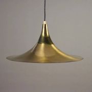 Vintage lamp in aluminium with brass plating, Italian made, 1960s.