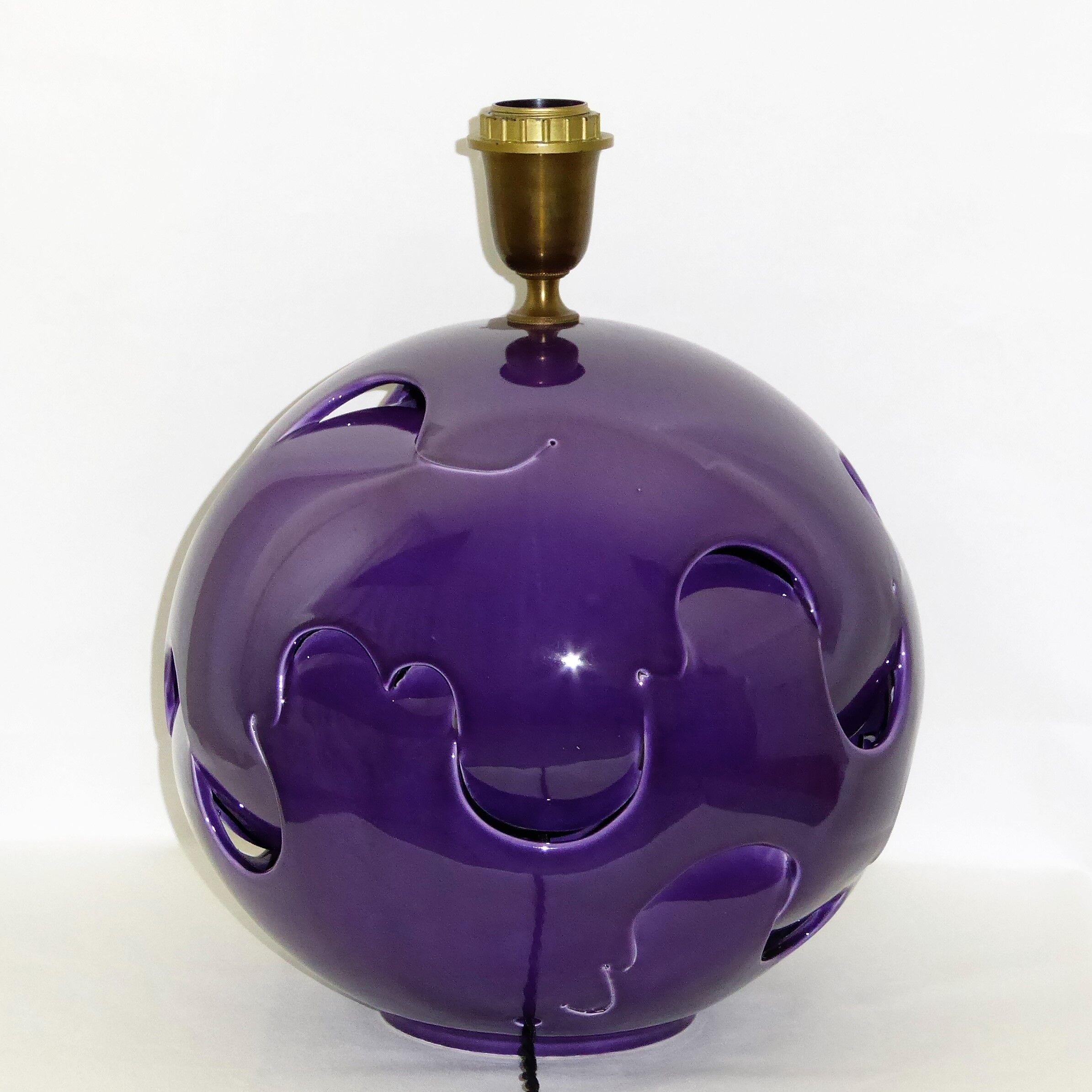 Plum shaped ceramic ball lamp, 1970