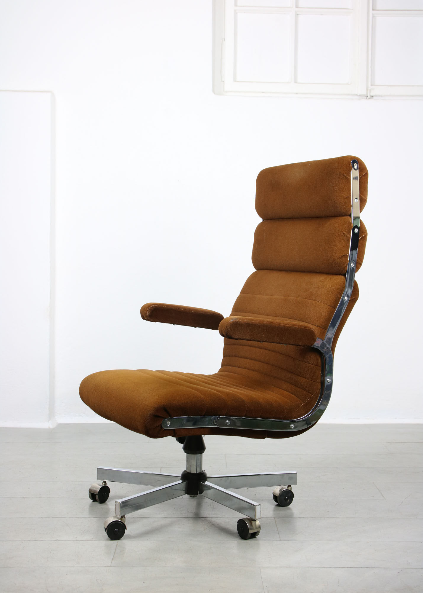 Chaise de direction vintage soft pad, années 80