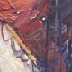 Large oil on canvas "Mediterranean Sea" signed Louis Audrey