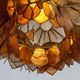 Suspension ball in pearly capiz shell Germany 1960s