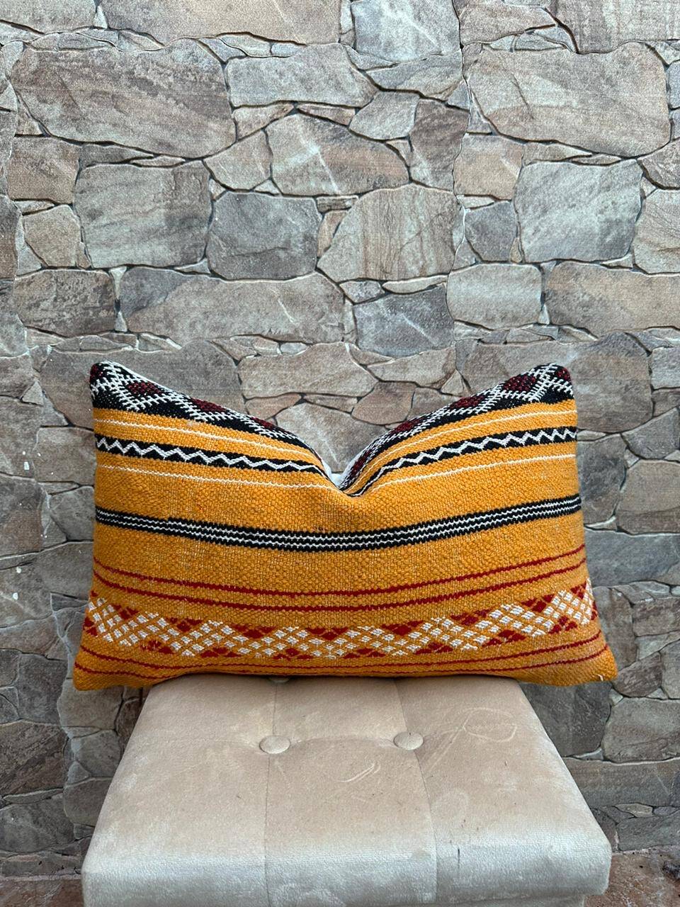 Vintage Moroccan Berber Wool Cushion Cover