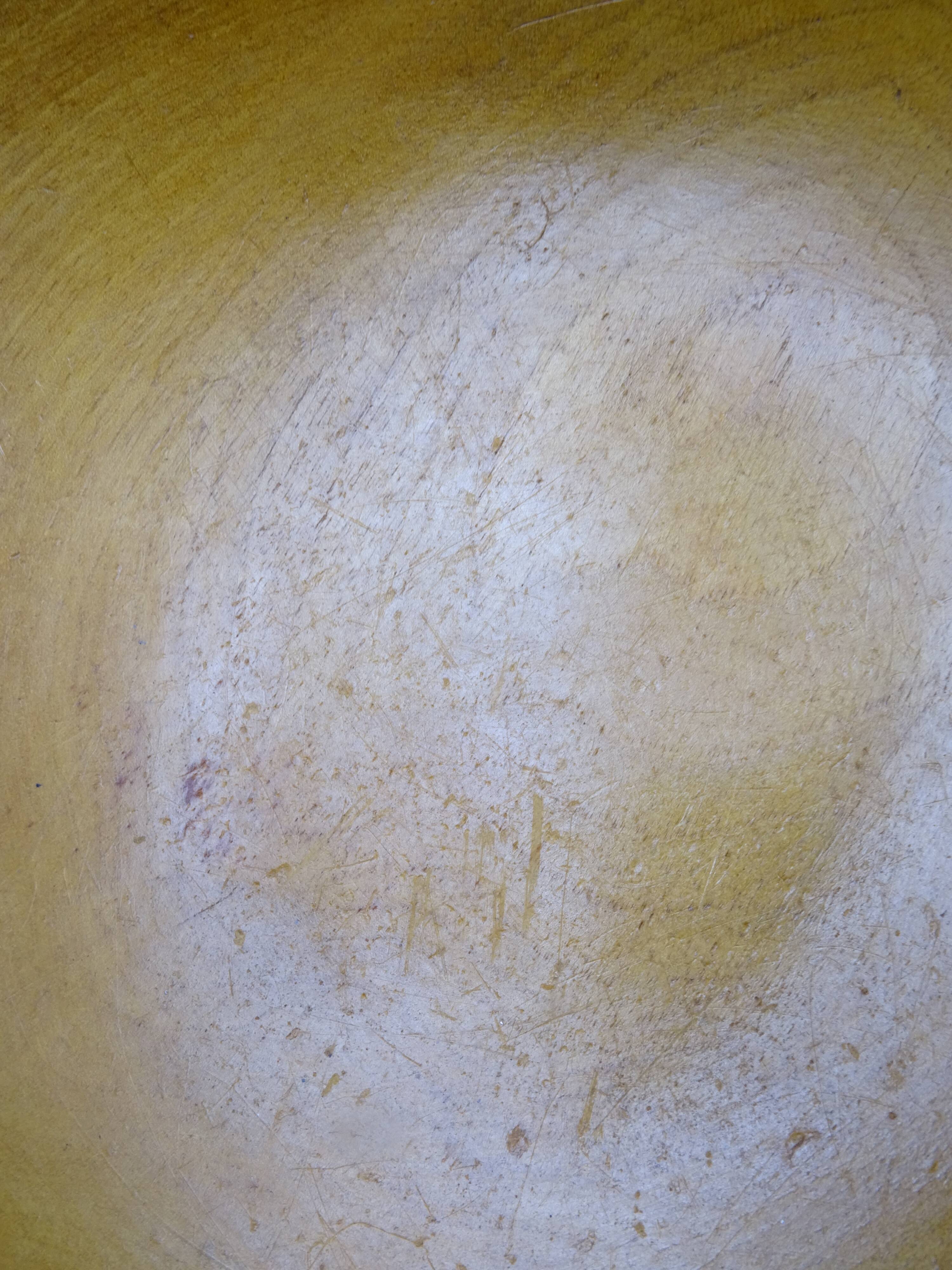 Wooden dish signed E - Circa 1960-1970