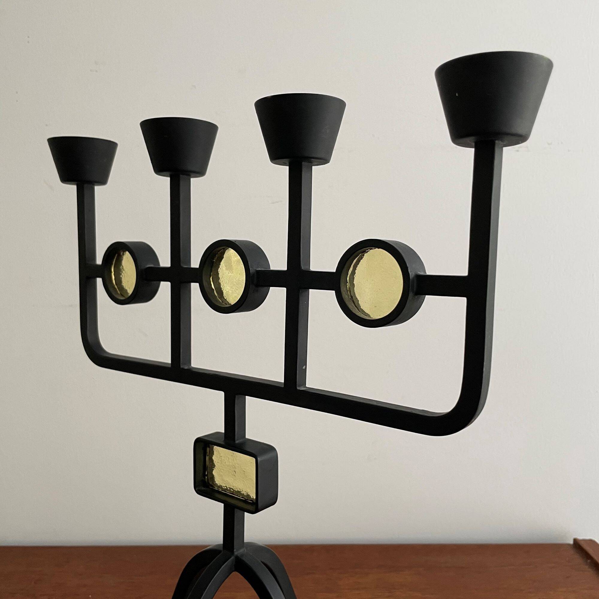 Bougeoir design suédois, Erik Höglund & Gunnar Ander, années 1960