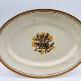 Lot de 2 plats ovale, Creil et Montereau – Modèle œillet.