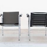 Paire de fauteuils LC1 de Le Corbusier, pour Cassina 1970