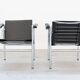 Pair of LC1 armchairs by Le Corbusier, for Cassina 1970