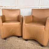 Pair of Italian design armchairs Pat.Pending