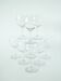 Set of 9 old wine glasses, engraved, 1940