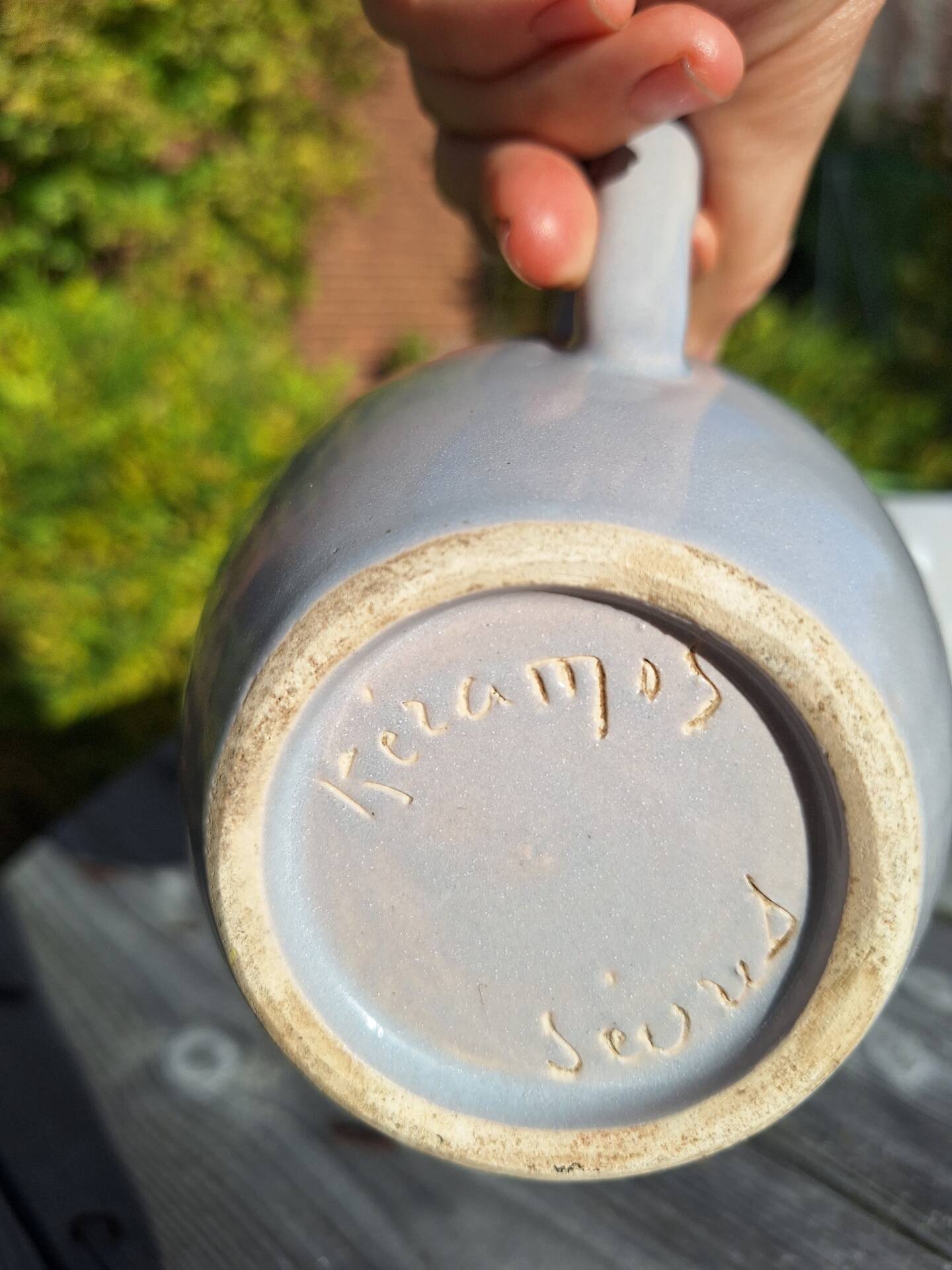 Pair of ceramic jugs Keramos Sèvres