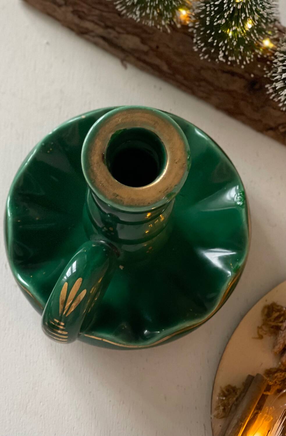 Ceramic candle holder 1950