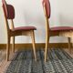 Pair of red skai chairs