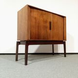 Mid-century audio cabinet with sliding door