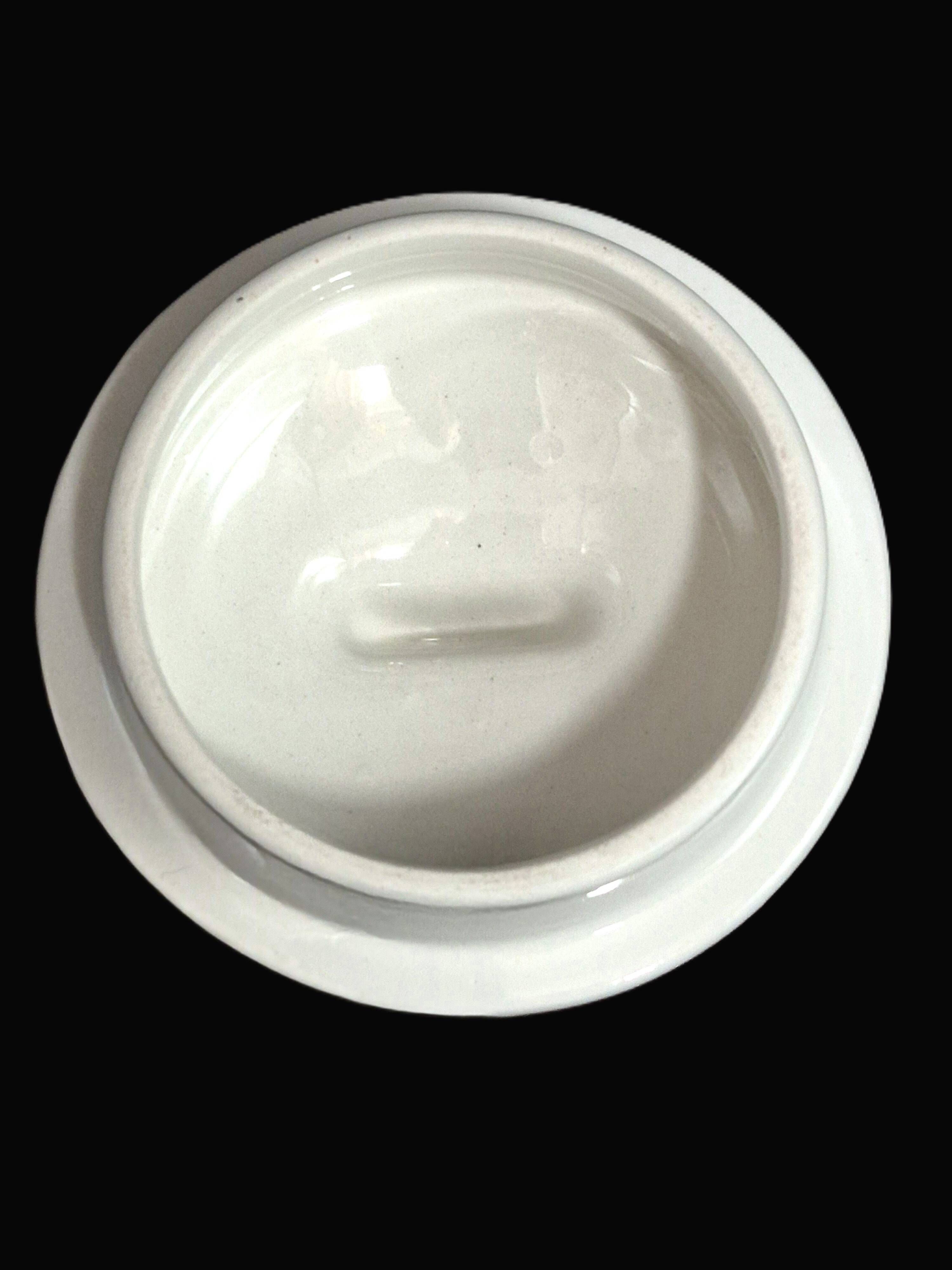 Antique sugar bowl Moulin des Loups Orchies "Angola" A748