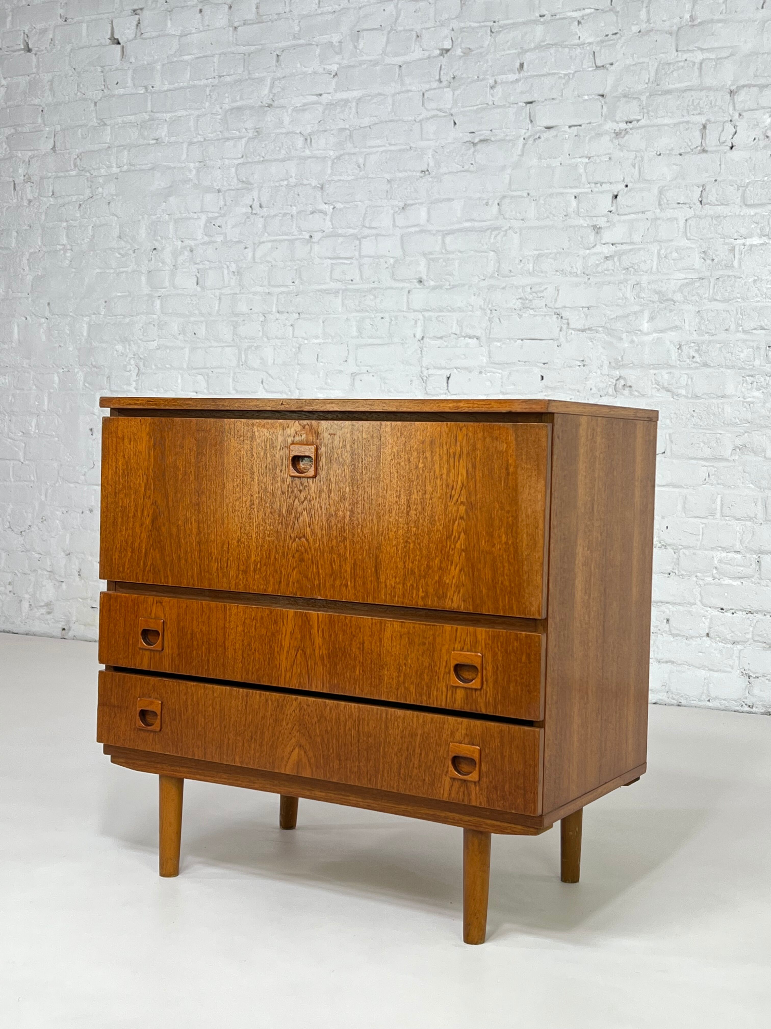 Teak storage cabinet design 50s - 60s
