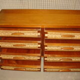 Chest of drawers mahogany and mulching around 1950 of Mexican manufacturing