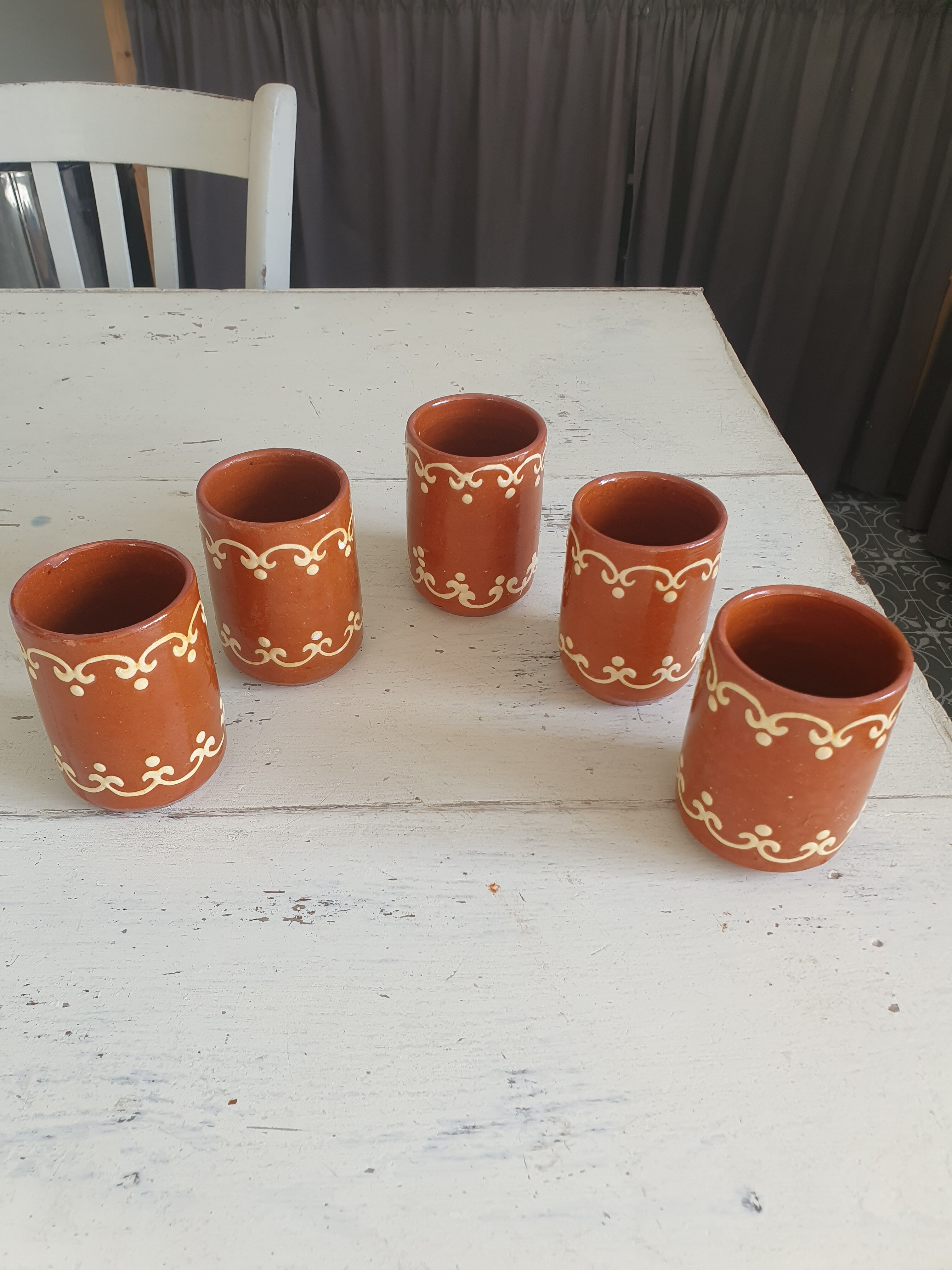 Decorated Cup pots Scandinavian style