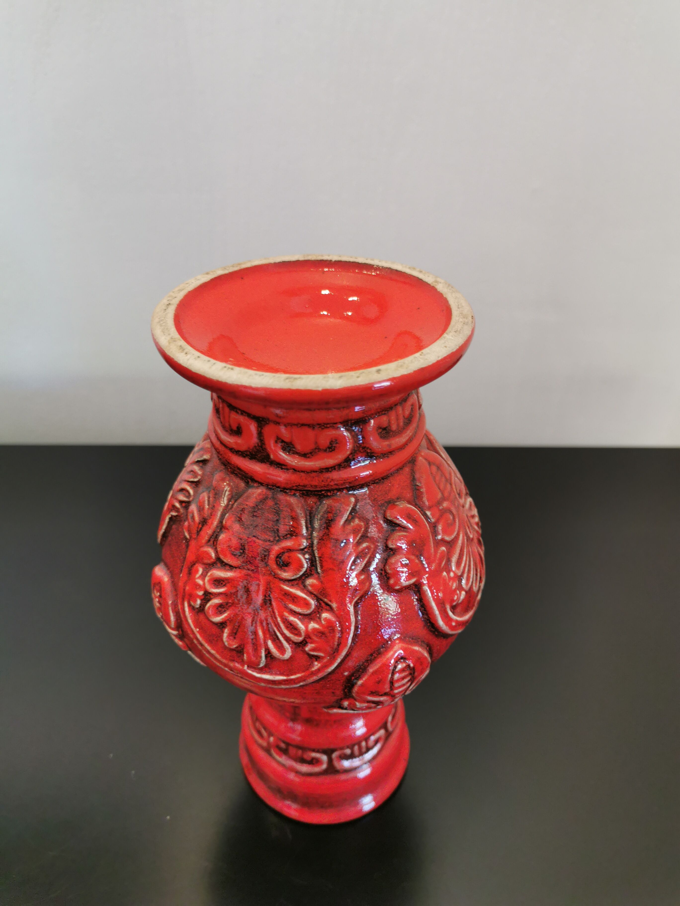 Red West Germany vase