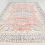 8x11 Dusty Red Vintage Persian Rug, 243x347Cm