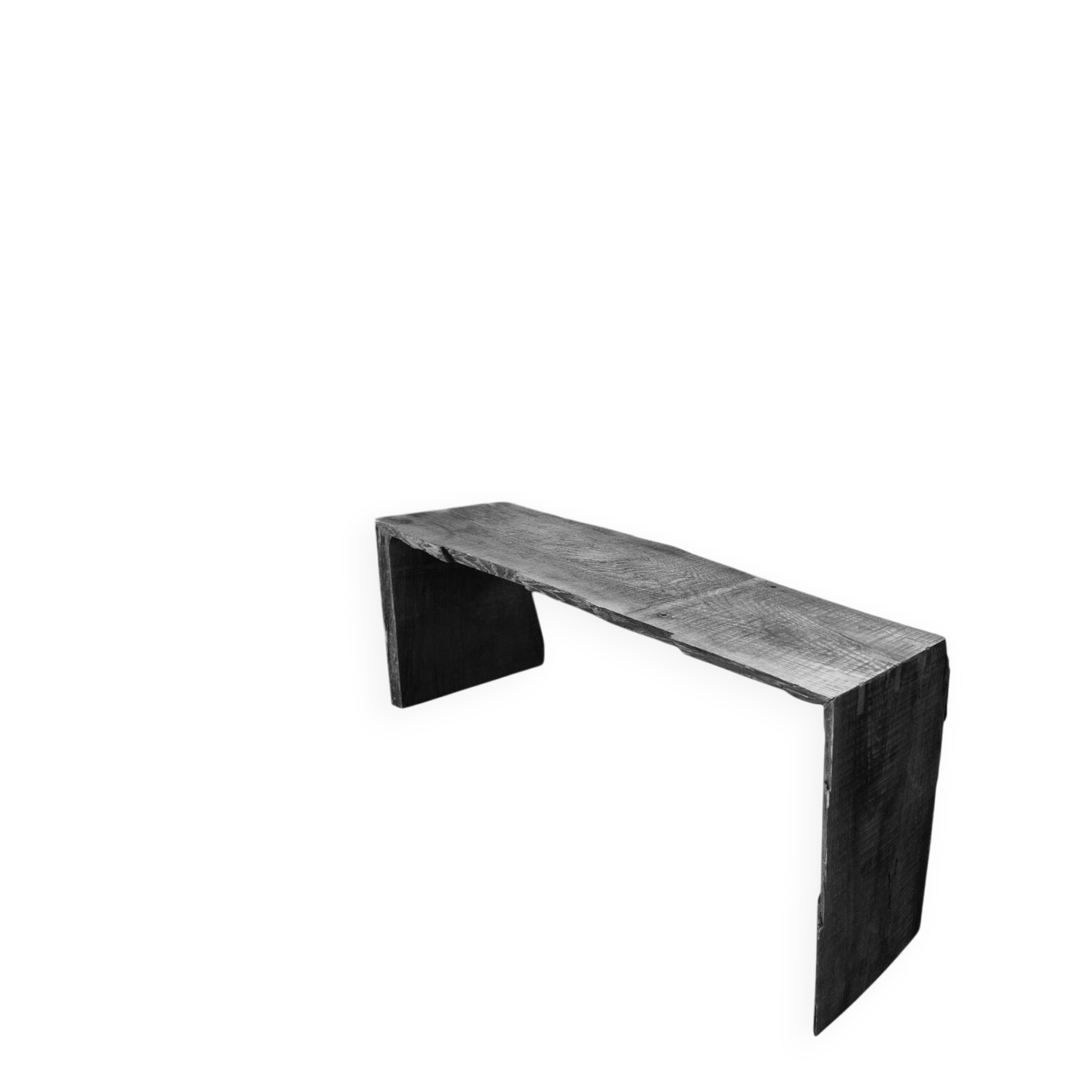 Banc en chêne wabisabi