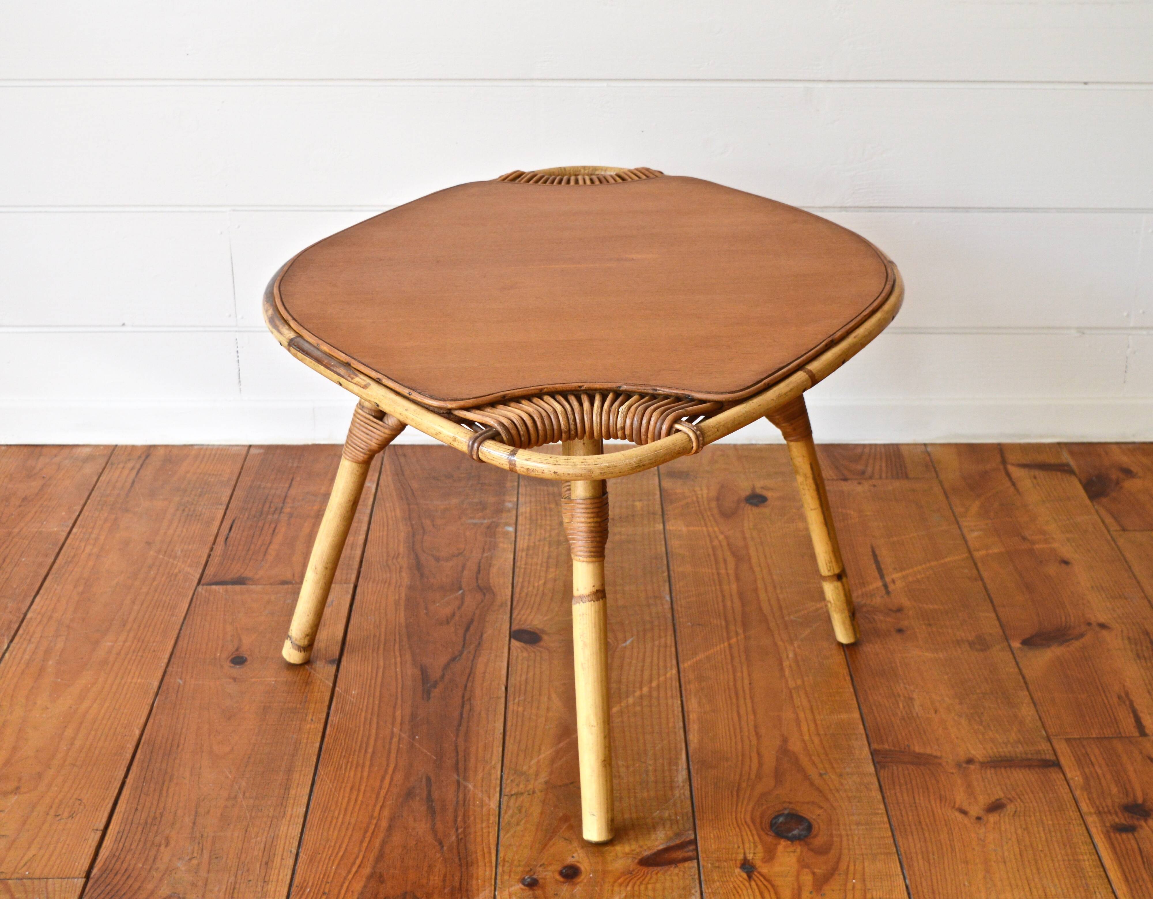 Janine Abraham rattan coffee table