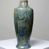 Rare petit vase ancien Alfred Renoleau grès émaux cristallins art déco
