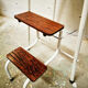 Retractable foot step ladder