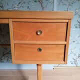 60s desk with compass feet