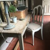 Lot de 5 chaises anciennes en chêne