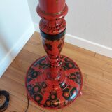Lampadaire Art Déco en bois peint