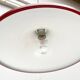 Red tulip pendant lamp from the mid-century space age by Rolf Krüger for Staff, 1960s.