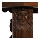 Art Deco Amsterdam School Sidetable in Oak and Ebony attributed t Napoleon