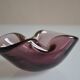 60s ashtray or empty pocket, purple Murano glass, Italy