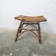 Tabouret en rotin vintage