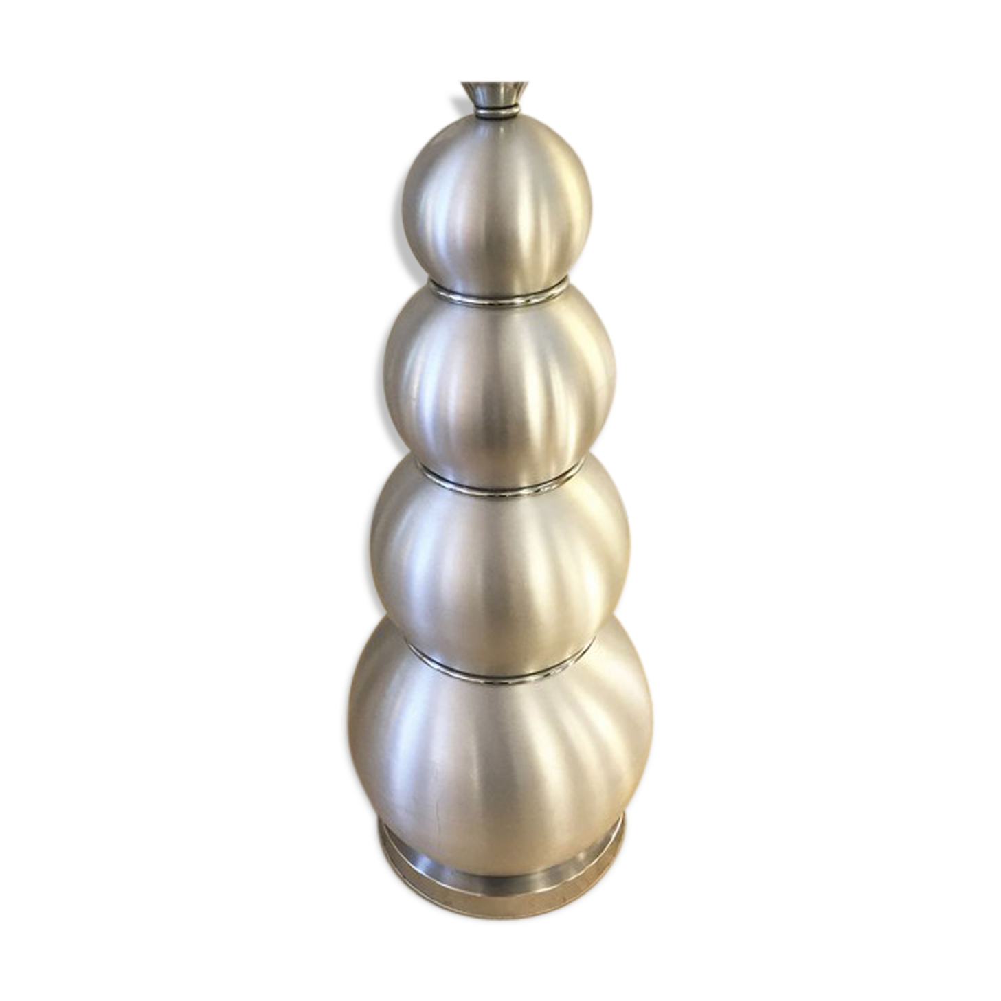 Lamp bubble in brushed aluminum