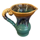 Flamed stoneware pitcher signed Alpho, no. 114