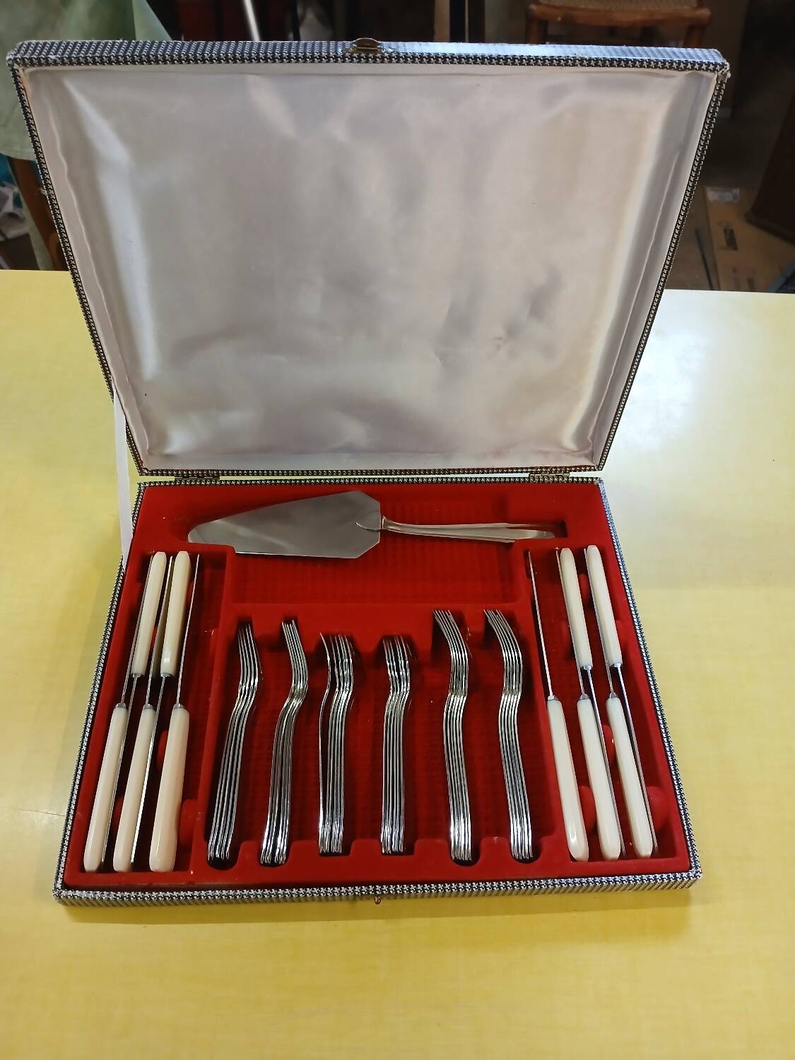 Antique cutlery box